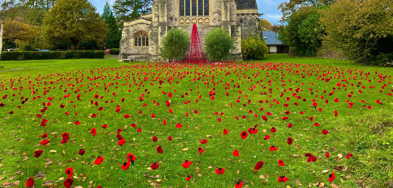 Brockenhurst poppies at St Saviours